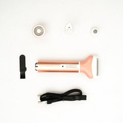 Kemei Tondeuse Électrique Rechargeable 4-en-1 pour Femmes