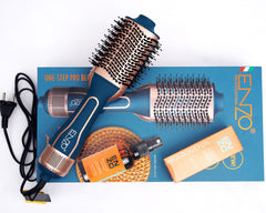 ENZO One-Step Pro Volumizing Styler avec traitement à l'huile d'argan marocaine et 24K